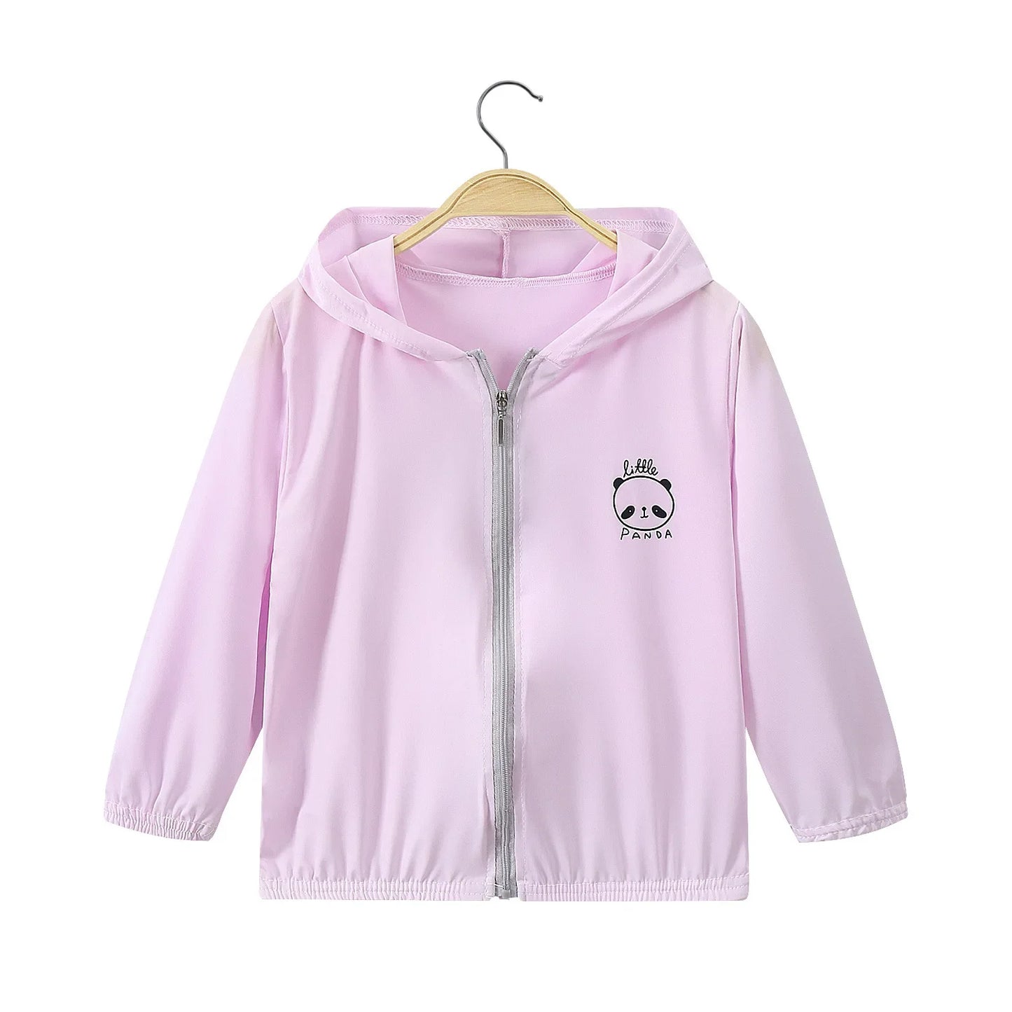 Summer Girls UV Sun Protection Clothing Thin Hooded Jacket for Kids Breathable Air Conditioner Shirt Clothes 2-10 Years
