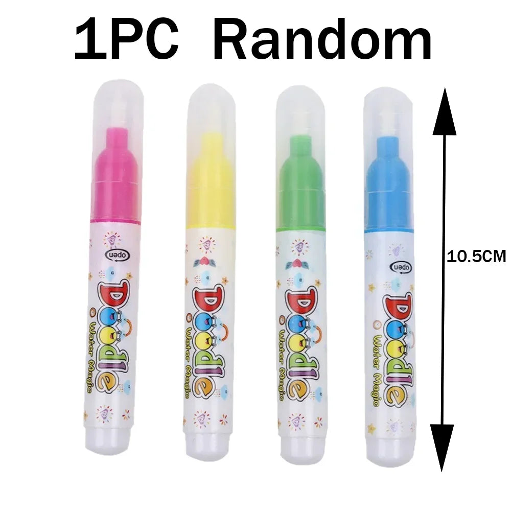 1pcs Kids Graffiti Picture Book with Refillable Water Pen Magic Water Painting Sensory Early Education Puzzle Drawing Toy