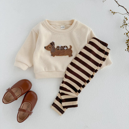 New Baby Boys & Girls 2Pcs Long Sleeve Clothing Toddler Outfit Suit Newborn Clothes