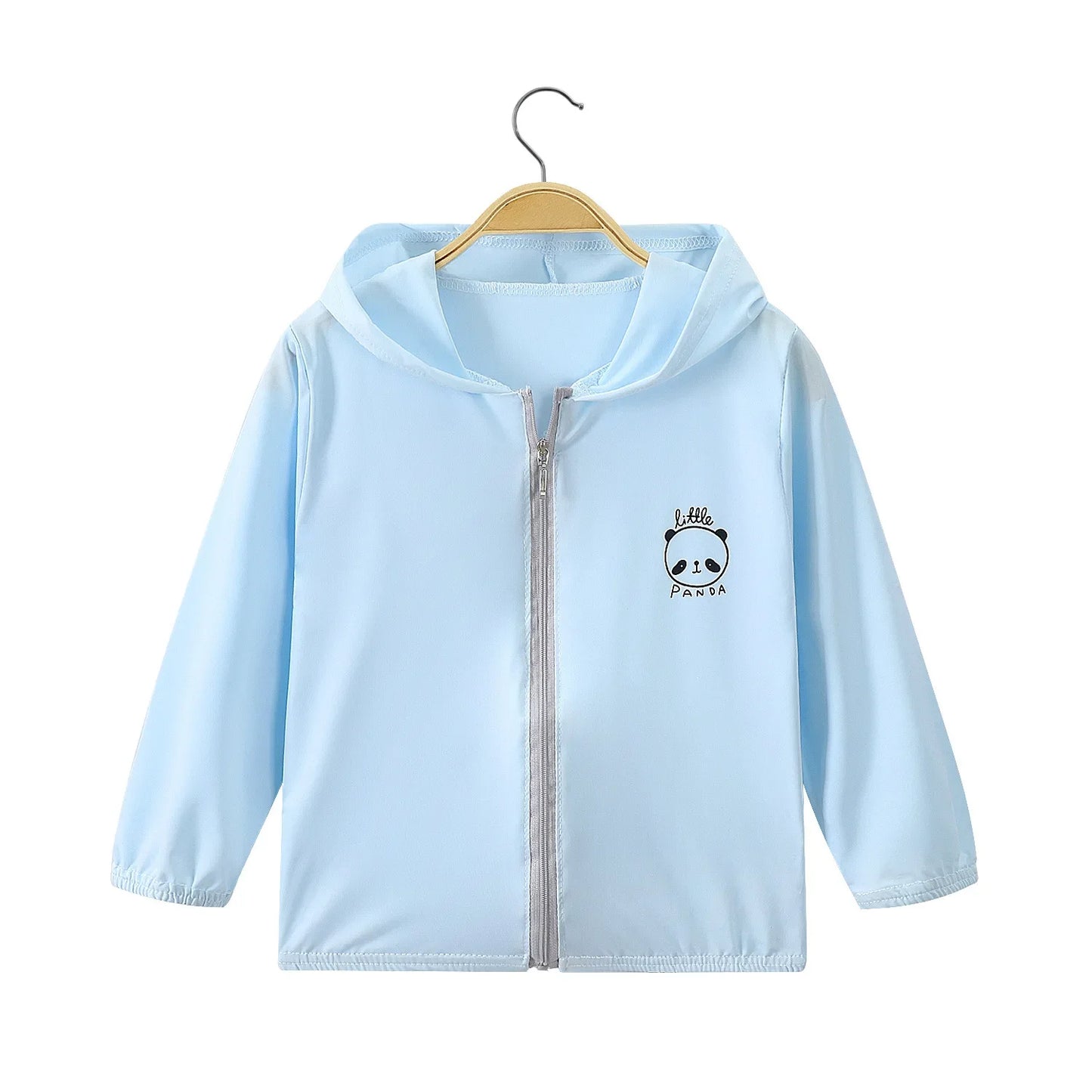 Summer Girls UV Sun Protection Clothing Thin Hooded Jacket for Kids Breathable Air Conditioner Shirt Clothes 2-10 Years