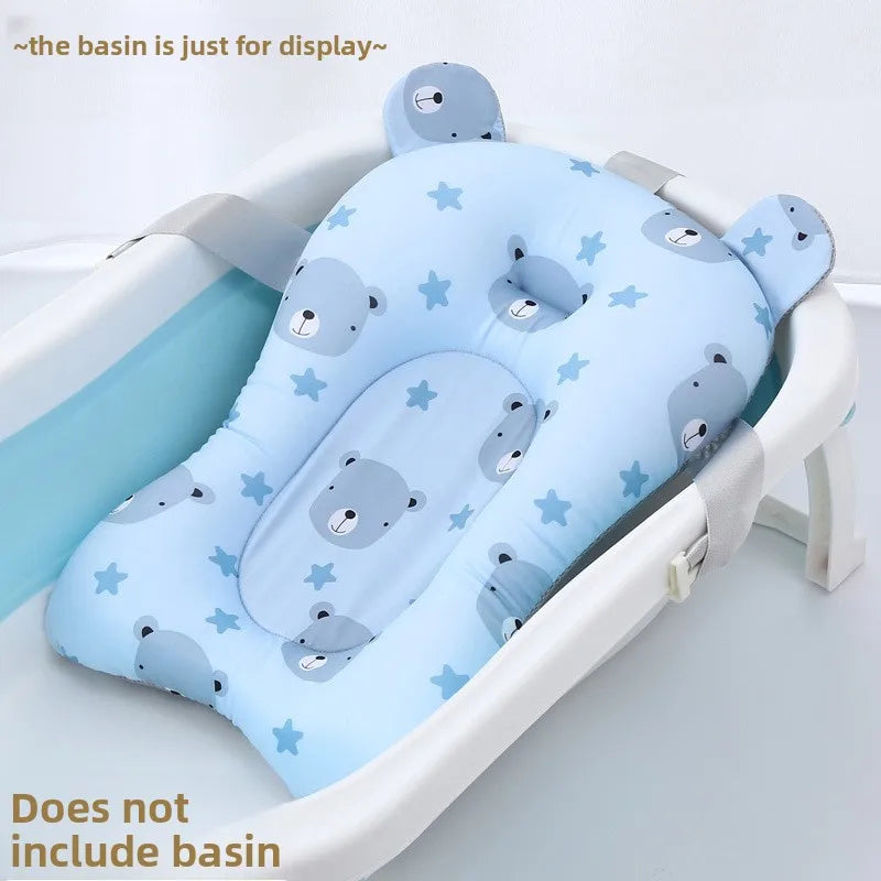 Baby Bear Shower Lying Down Stand Newborn Baby Bath Universal Soft Pillow Care Accessories