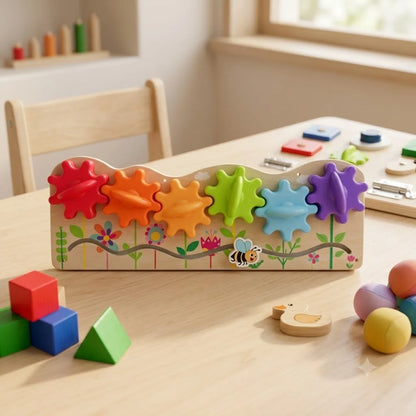 DIY Montessori Busy Board Accessories Set Wooden Sensory Activity Toys Gear Switch LED Light Drum Beads Educational Learning Toy
