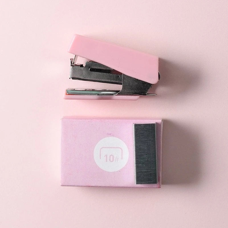 Portable Mini Stapler Stationery Kits for Home School Office Paper Book Binding