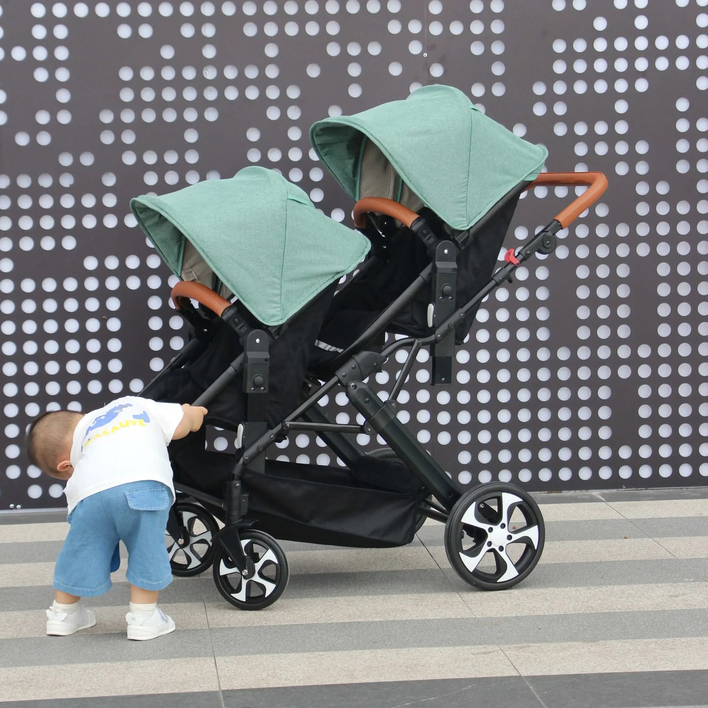 Twin stroller 3in1 with car seat trolley baby carriage Double Baby stroller for two children Foldable Lightweight