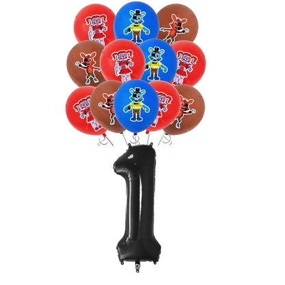 FNAF Five Nights Freddyed Birthday Party Decorations Balloons Plate Banner Tableware Set for Baby Shower Party Favors Kids Gifts