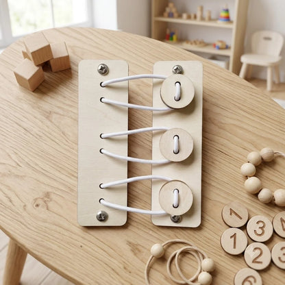 DIY Montessori Busy Board Accessories Set Wooden Sensory Activity Toys Gear Switch LED Light Drum Beads Educational Learning Toy