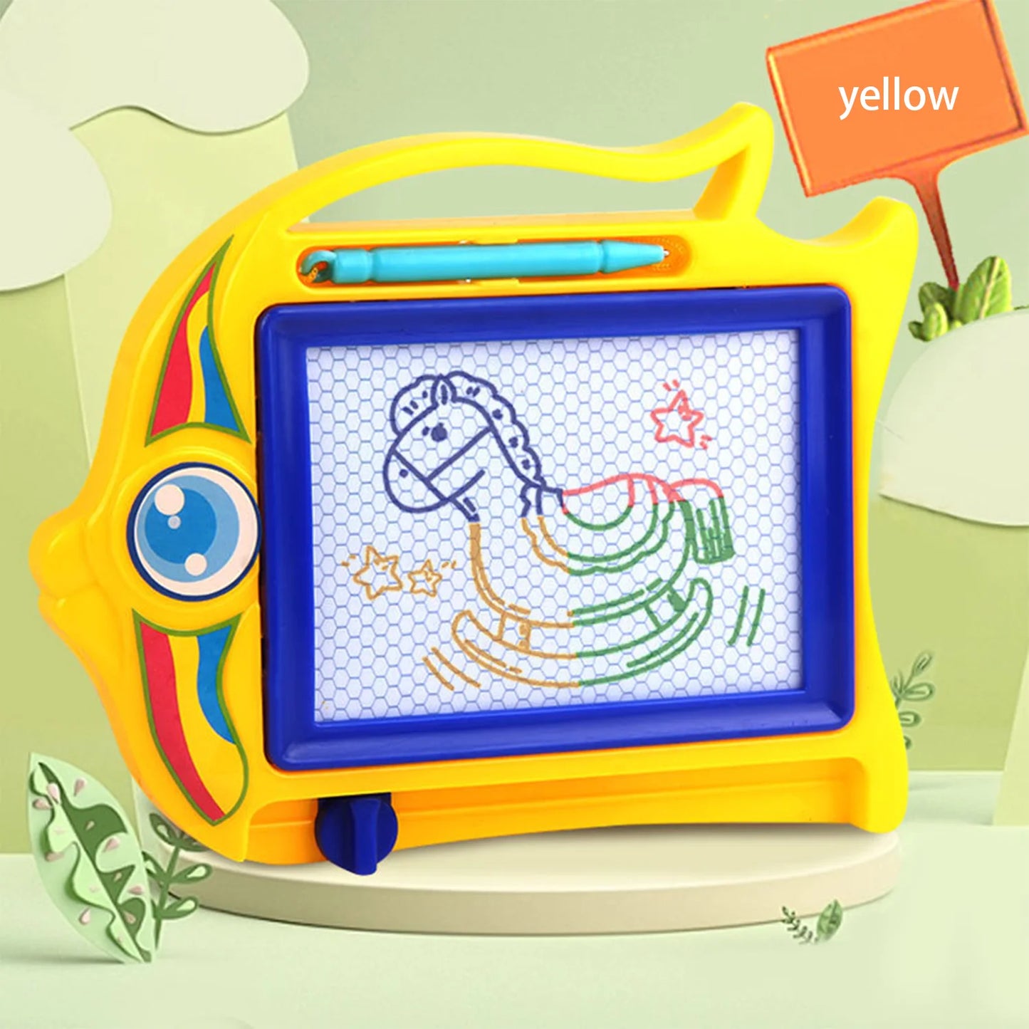 Children's colored magnetic small drawing board for early education, writing board, puzzle toy