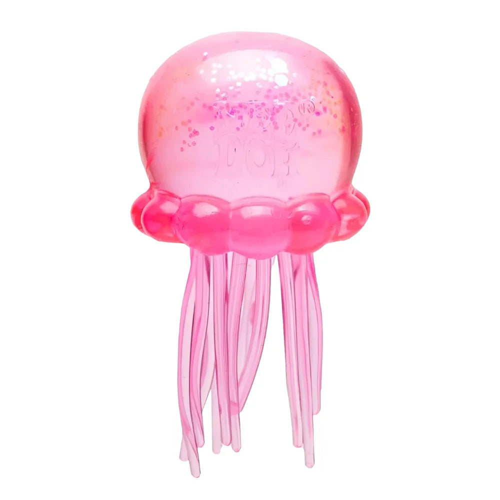 Nee Doh Jellyfish & Cube Squish Toy, Stress Relief Fidget Toy, Sensory for Kids & Adults