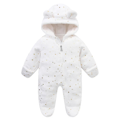 Soft Newborn Baby Clothes Flannel Autumn Winter Baby Boys Girls Jumpsuit Cartoon Newborn Bodysuit Warm Rompers for Babies 0-12M