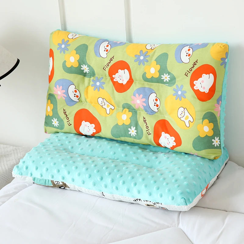 Children’s Plush Comfort Pillow, Double-Sided Ergonomic Design for Year-Round Comfort and Sleep Support