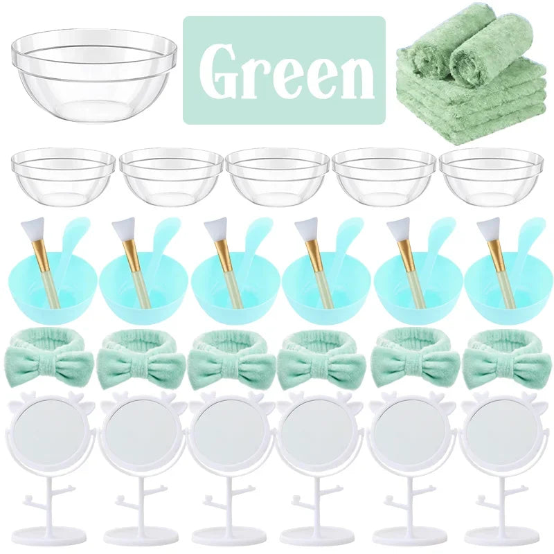 6/8/10/12/14/16Sets Spa Party Supplies for Girls Birthday Party DIY Kids Birthday Party Supplies Favors