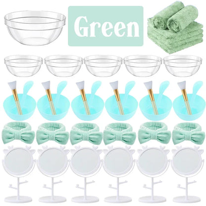6/8/10/12/14/16Sets Spa Party Supplies for Girls Birthday Party DIY Kids Birthday Party Supplies Favors