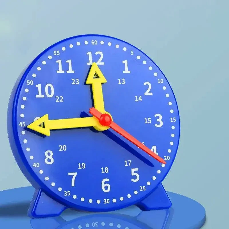 Montessori Time Teaching Clock Student Math Skill Demonstration Clock Model Early Education Learning Resources