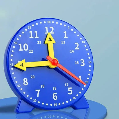 Montessori Time Teaching Clock Student Math Skill Demonstration Clock Model Early Education Learning Resources