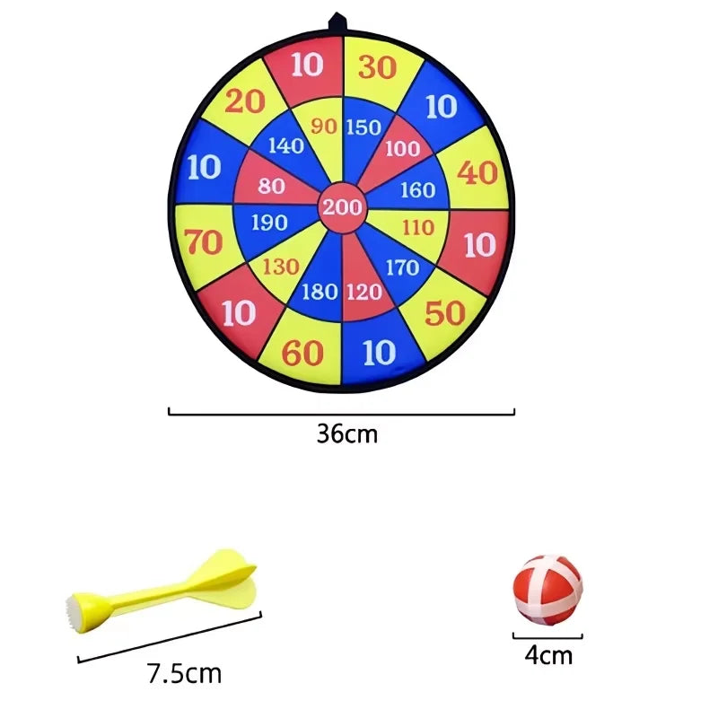 36cm Toy Dart Board with Sticky Balls Indoor/Outdoor Fun
