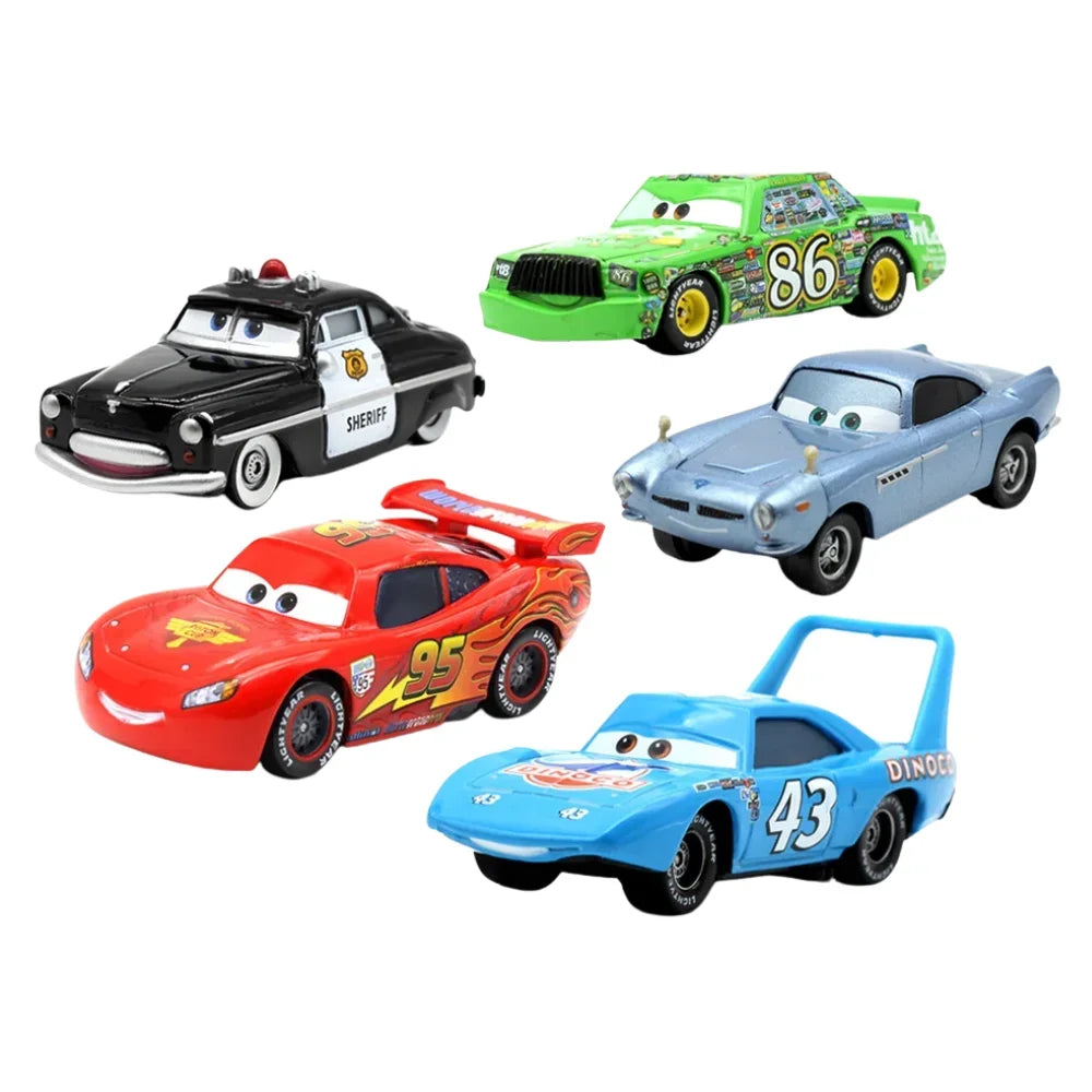 NEW 2026 HOT Pixar Cars 3 Lightning McQueen Fillmore 4-9CM 1：55 Metal Model Racing Car Toys Children's Birthday NEWYEAR Gifts