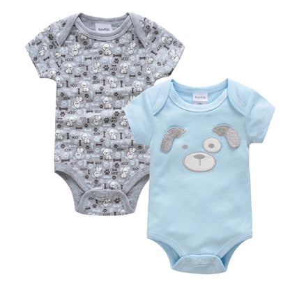 Honeyzone Summer Baby Clothes Infant Girls Romper Cute Lion Full Print Boys Bodysuits 2pcs /Set Trottie Jumpsuits Outfits 