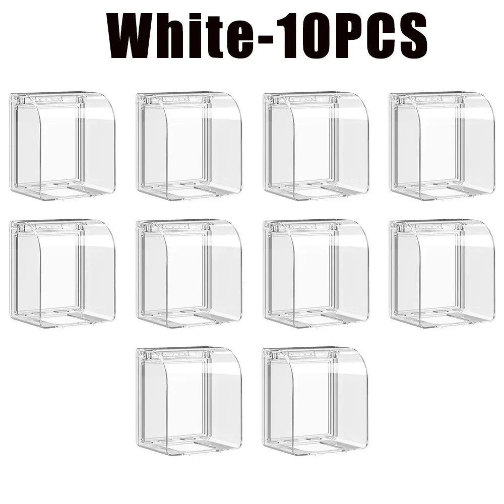 Power Outlet Portable Self-Adhesive Switch Protective Cover Waterproof Kids Safety Electric Plug Cover Protector