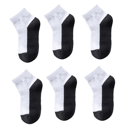 6 Pairs Cotton Kids Boys Girls Socks Childrens Babys Toddlers Sport Socks School Students Spring Autumn Soft Fashion Short Socks