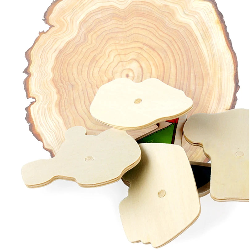 30cm Baby Toys Wooden Puzzle Hand Grab Board Educational Wood Puzzles for Kids Cartoon Animal Vehicle Child Gift