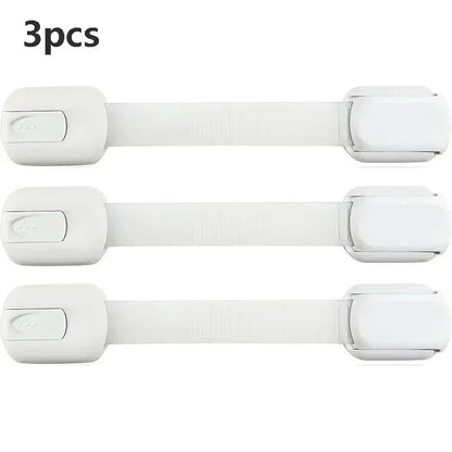 Baby Safe Straps Baby Safety Lock Drawer Child Safety Cabinet Locks Adhesive Cabinet Drawer Door Latches