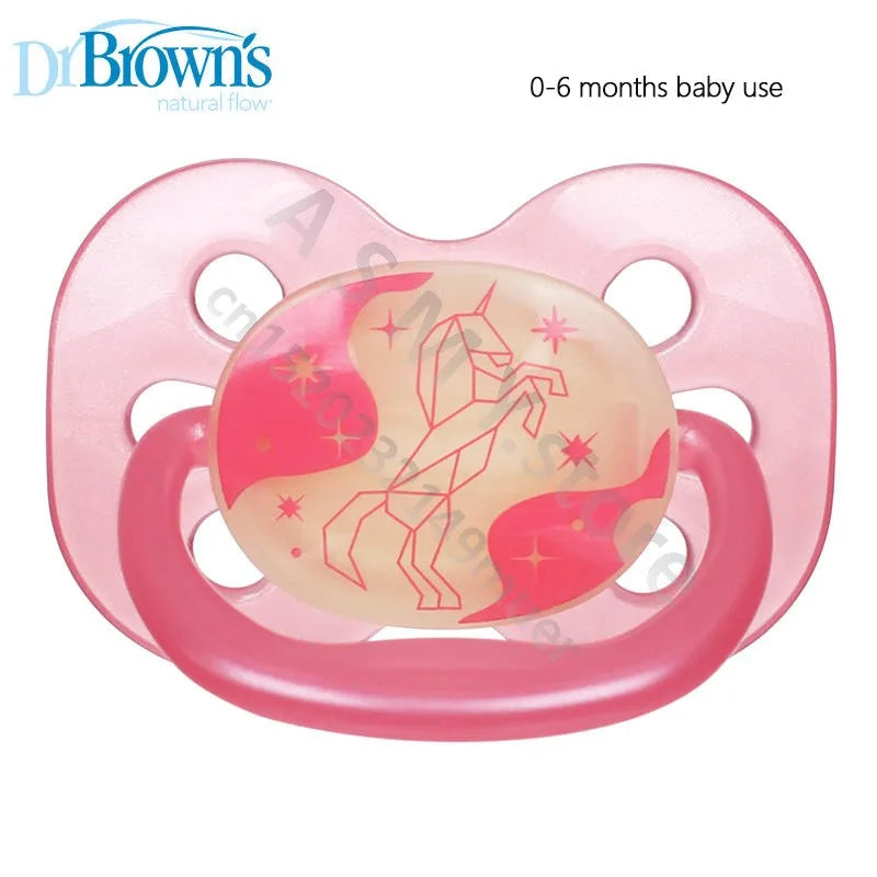 Dr. Brown's pacifier / silicone material / soft newborn baby to 0-6-12-18 months baby use