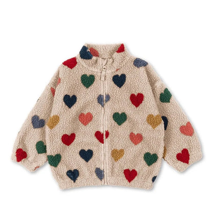 Winter Casual Boys Coat  Sherpa Jacket  Boys Girls Fashion Fleece Warm Outfit for Boys Girls Winter Kids Clothing