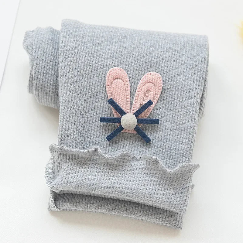 Girls Leggings baby 1-8 Years Old Cute Cotton Elastic Pants Skinny Print Cartoon Pattern Children Leggings Trousers Casual Pants