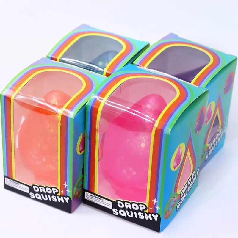 Hot Selling Needoh Style Dreamy Water Drop Squishy Toy,Malt Sugar Slow Rising Stress Ball,Sensory Fidget Toys For Anxiety Relief
