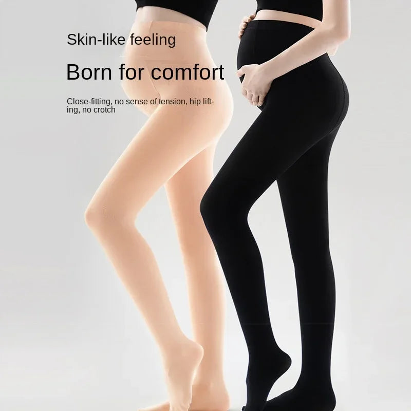 High Waist pregnancy Leggings Skinny Maternity clothes for pregnant women Belly Support Knitted Leggins