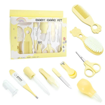 10 Piece Set Baby Brush Nasal Suction Device Set Comb Thermometer Care Set Tool Complete Accessories Material Safety