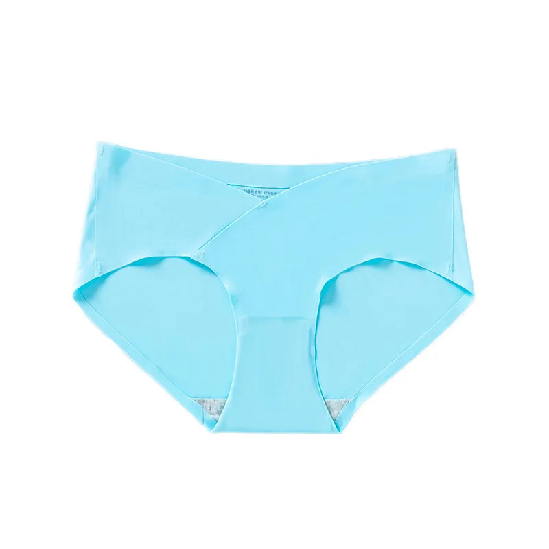 Women Maternity Panties for Pregnant Low-Waist Ice Silk Summer Shorts