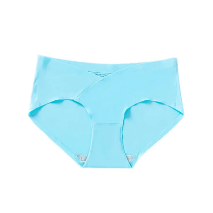 Women Maternity Panties for Pregnant Low-Waist Ice Silk Summer Shorts