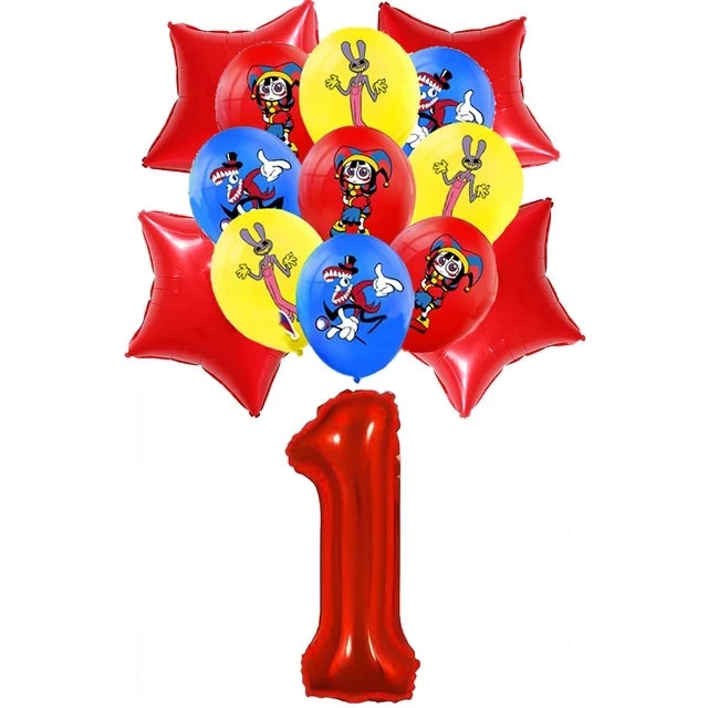 The Amazing Themed Birthday Party Decorations Digitaled Circus Tableware Plates Balloons for Baby Shower Party Favors Kids Gifts