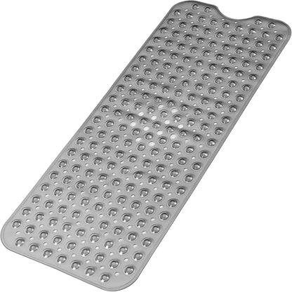 1pc Cartoon Extra Long Bathtub Mat 40x100cm Non-Slip Bathmat Suction Cups & Drain Holes