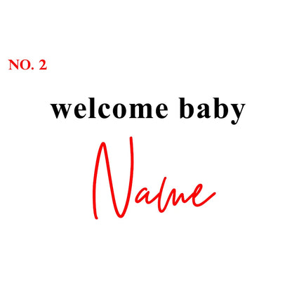 Personalised Name Balloon Welcome Baby Latex Balloon inside Bubble Ballon Wedding Decor Baptism Baby Shower Newborn Gift Idea