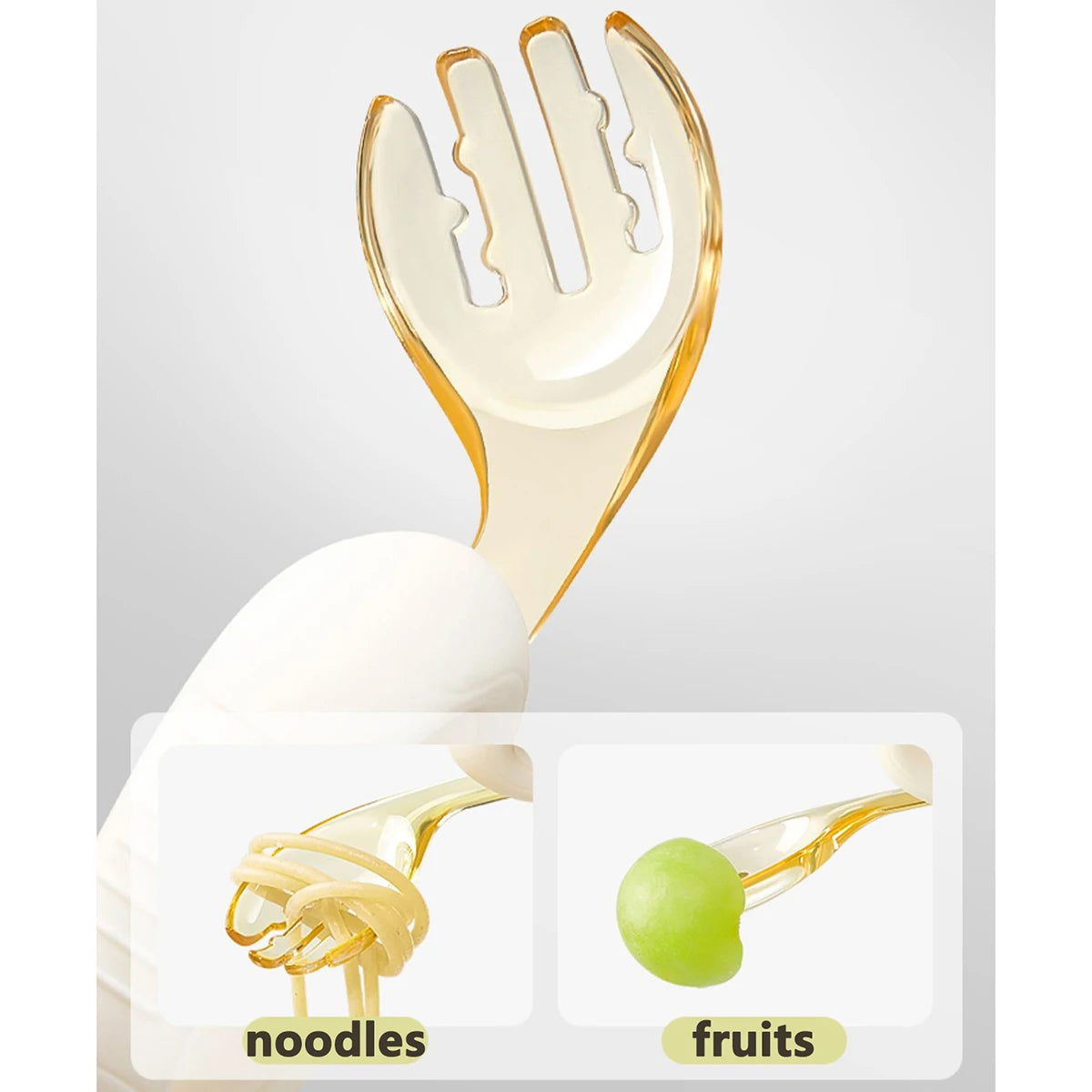 Baby Cutlery Set With Curved Silicone Handle Children's Spoon and Fork Sets Reusable Baby Learning Spoon for Toddlers