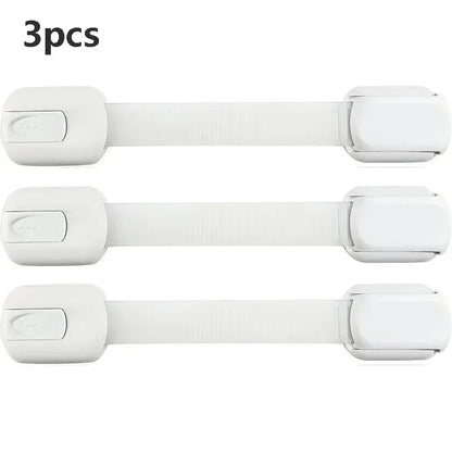 Baby Safety Lock Drawer Child Safety Cabinet Locks Adhesive Cabinet Drawer Door Latches Baby Safe Straps