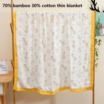 110x110cm 120x150cm 6 Layer Muslin Boy Girl Kids Children Sleep Blanket Swaddle Bath Towel 100% Cotton Newborn Wrap Baby Blanket