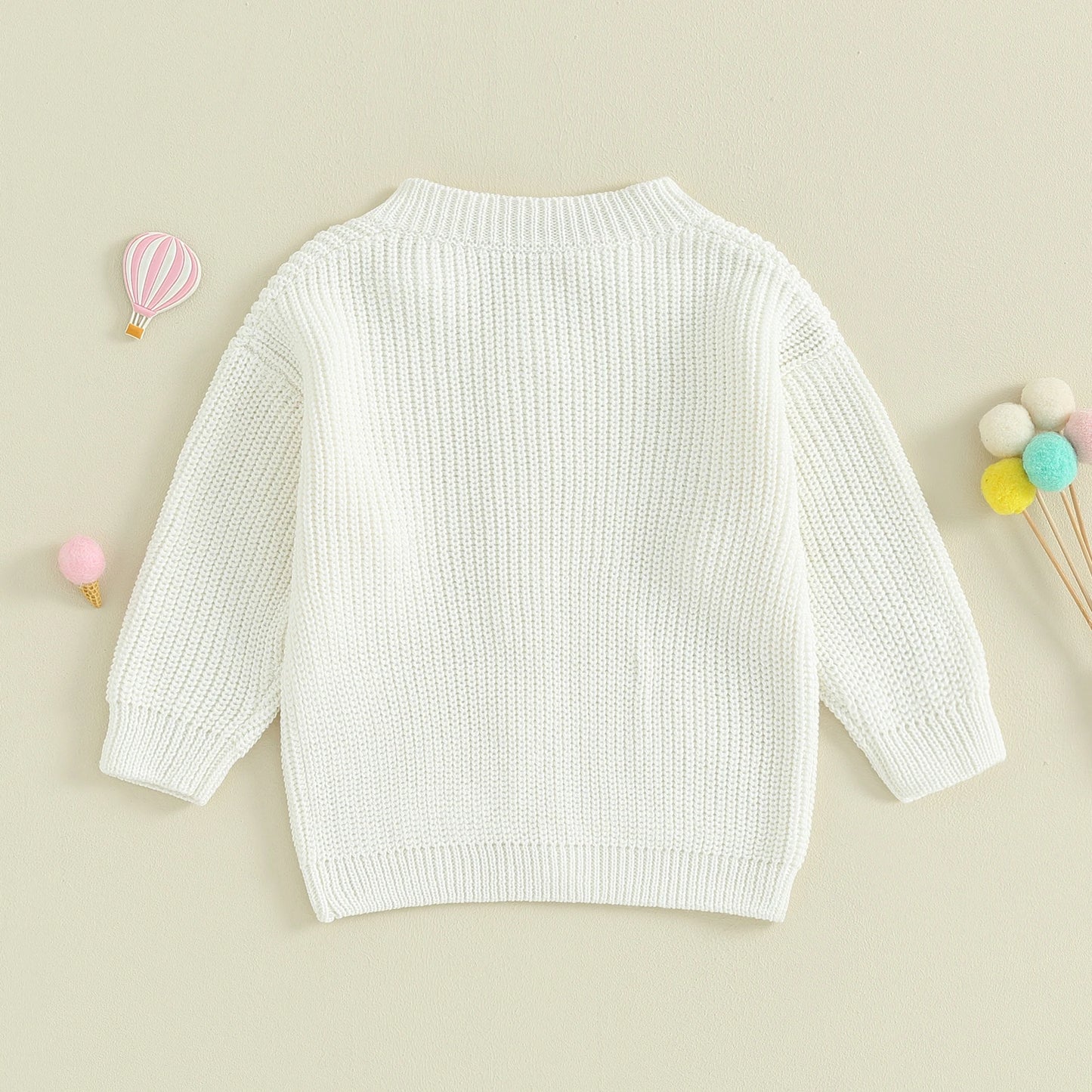 Infant Newborn Baby Girls Knit Cardigan Cute Long Sleeve Round Neck Solid Color Button Down Sweater Fall Tops 0-18M