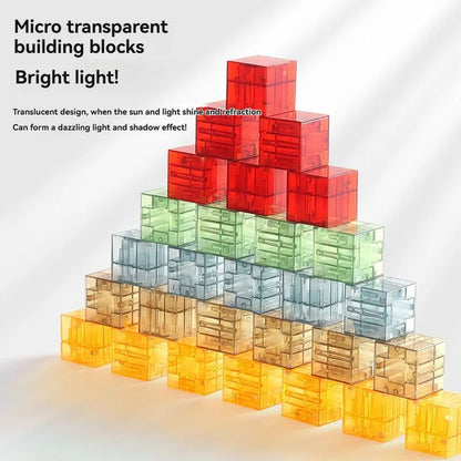 New Popular Transparent Magnetic Blocks-Build Magnet World Set for child, Sensory Construction Toys Christmas Gifts For Child
