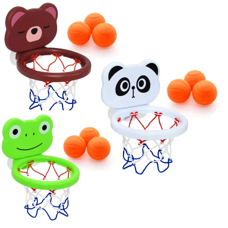 Cartoon animal basketball bath toy Bathroom water play set