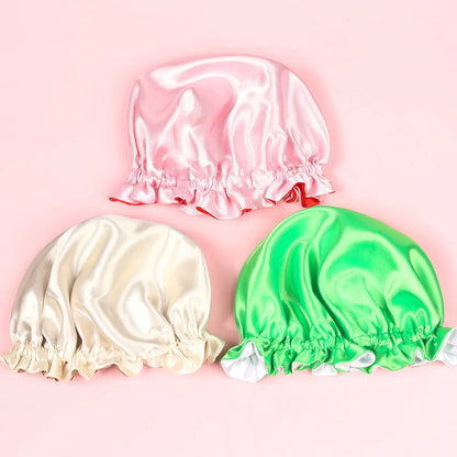 Child Girl Satin Silk Sleeping Cap for Children Baby Hair Bonnet for Sleeping Baby Silk Bonnet Double Layer Octopus Hair Cap