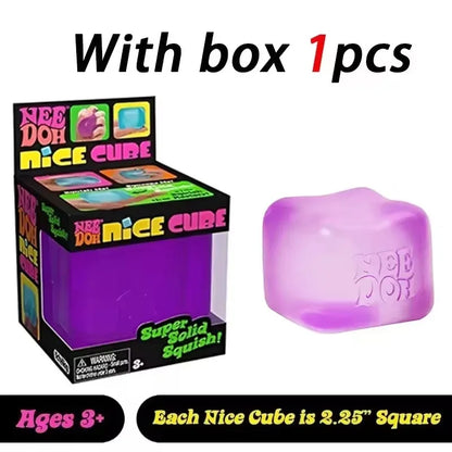 Squishy  Needoh Nice Cube Sensory Stress Reliever Fidget Tool Anti-Anxiety Relief Squeeze Kids Toy