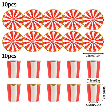 Birthday Decorations Party Paper Plates Cups Baby Shower Party Accessories Party Favors Gifts Plates for Party Supplies