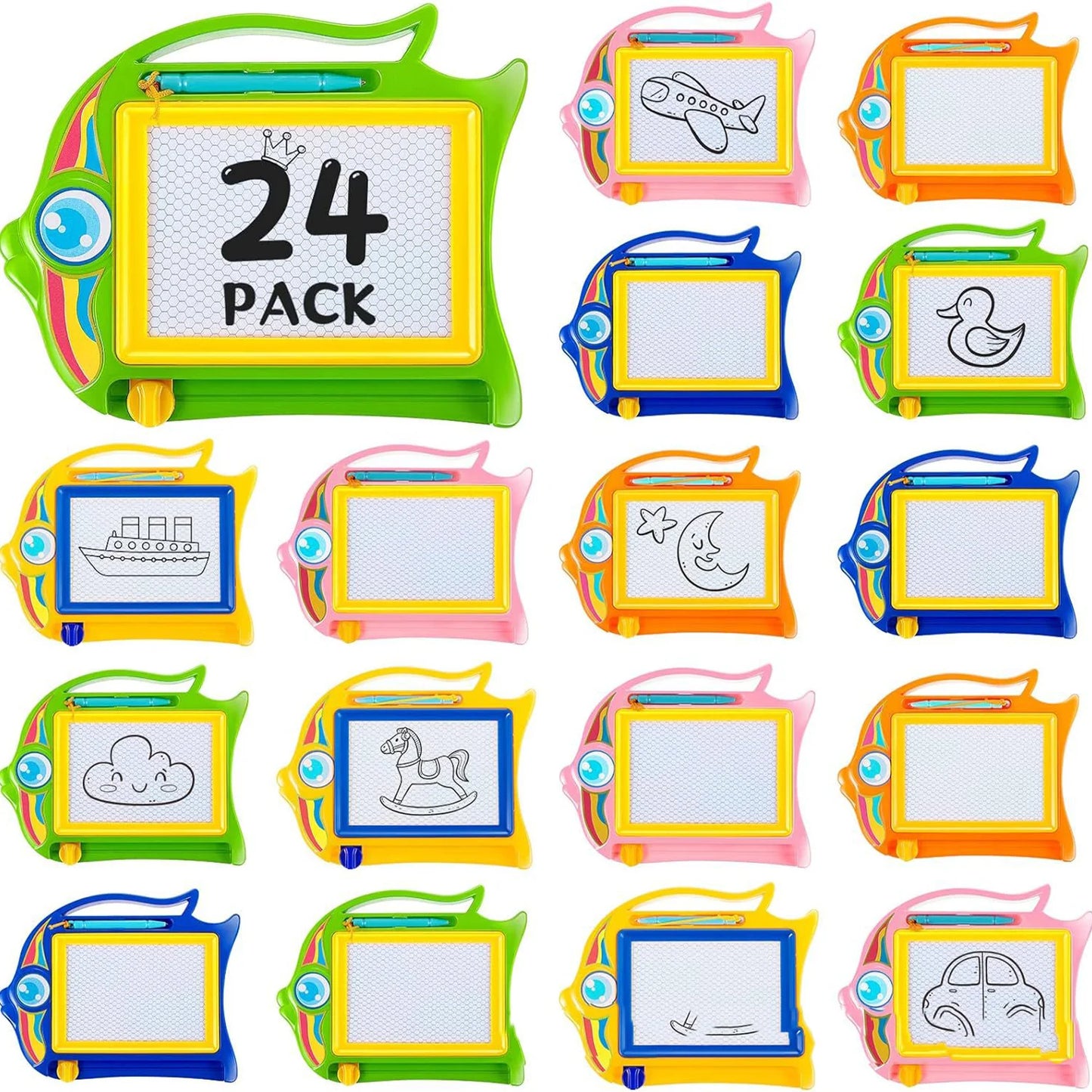Children's colored magnetic small drawing board for early education, writing board, puzzle toy