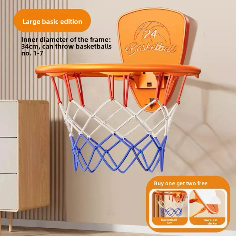 Boys Basketball Hoops Children's Basketball Hoops Household Mute Ball Wall Mounted Foldable Basketball Hoop Training Equipment