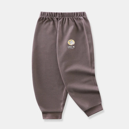 New Trend Casual Baby Kids Boys Girls Long Trousers Cotton Autumn Sport Pants 1-6 Years Old Toddler Pants Children's Clothing
