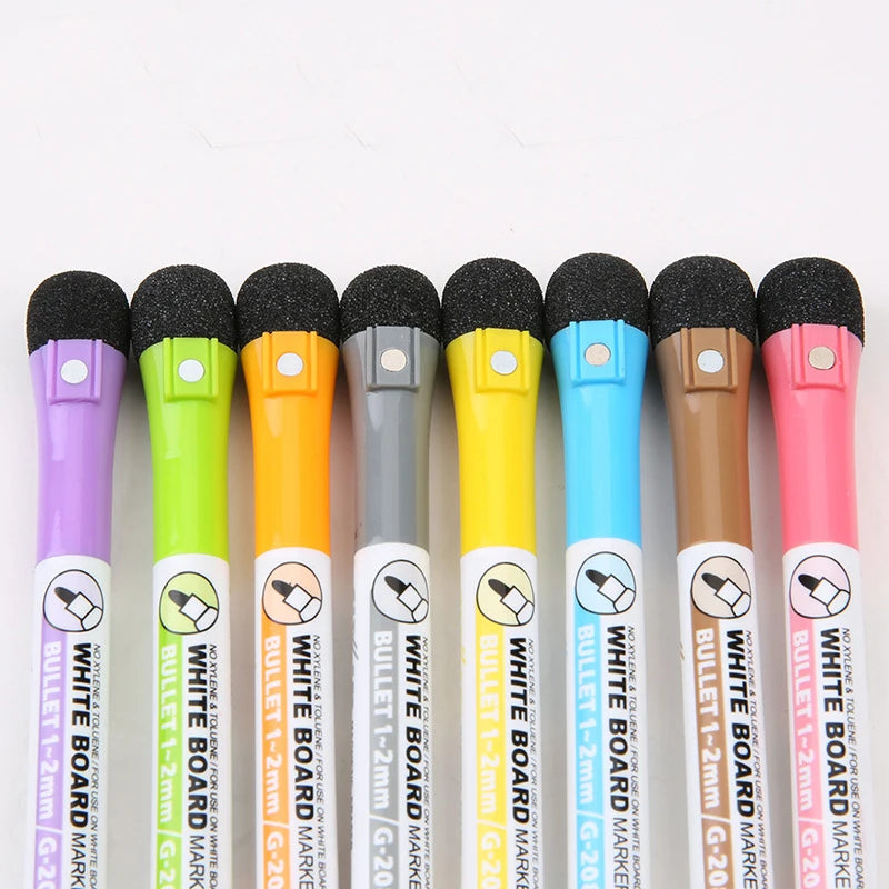1 Set School Classroom Supplies Magnetic Erasable Whiteboard Pens
