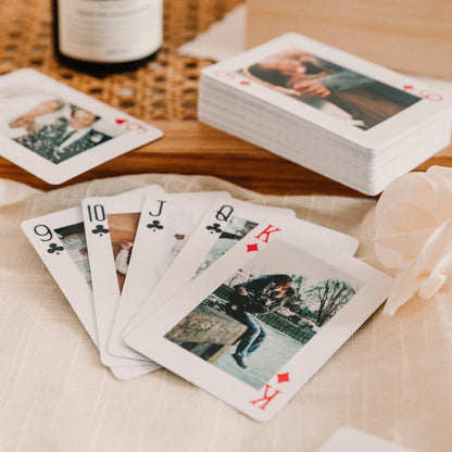 Custom Photo Playing Cards Personalized Pet Dog Cat Picture Poker Deck Anniversary Wedding Couple Invitation Card Memorial Gift
